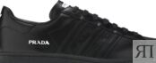 Кроссовки Adidas Prada x Superstar 'Core Black', черный FW6679 | Black фото 2