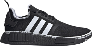 Кроссовки Adidas NMD_R1 'Logo Strip - Core Black', черный