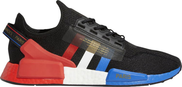 Кроссовки Adidas NMD_R1 V2 'Paris', черный FY2070 | Black фото 1