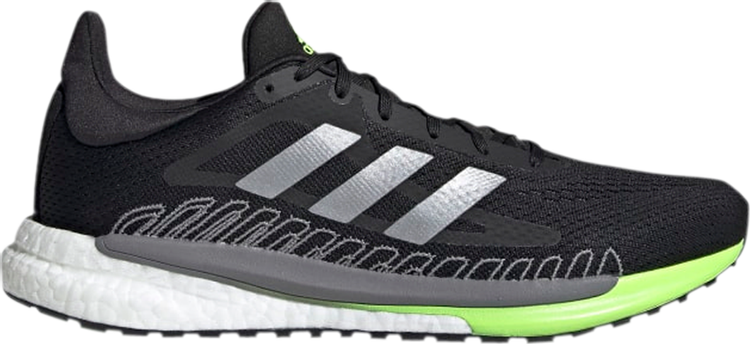 Кроссовки Adidas SolarGlide 3 'Black Signal Green', черный FV7254 | Black фото 1