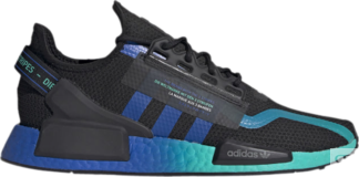 Кроссовки Adidas NMD_R1 V2 'Aqua', черный