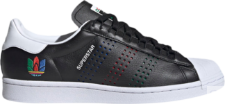Кроссовки Adidas Superstar 'Colorful Trefoil - Core Black', черный