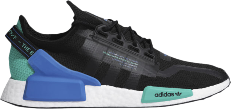 Кроссовки Adidas NMD_R1 V2 'Black Cyan', черный FY5922 | Black фото 1