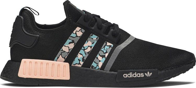 Кроссовки Adidas NMD_R1 STLT Primeknit 'Aqua Pink Camo', черный FV3853 | Black фото 1