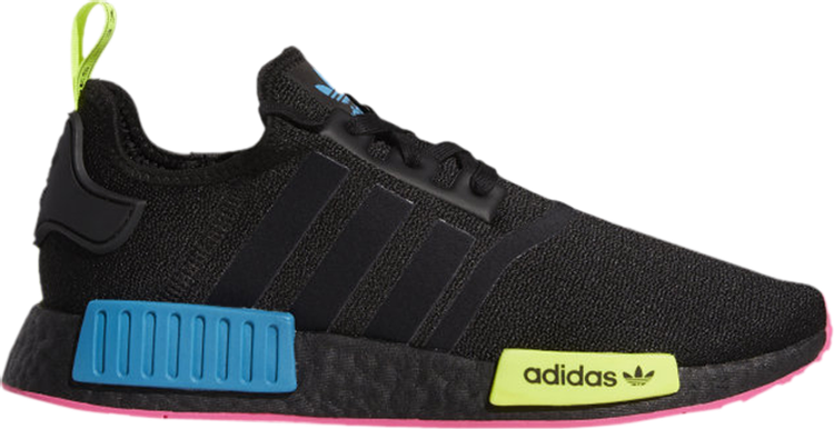 Кроссовки Adidas NMD_R1 'Fluorescent Bursts', черный FY2749 | Black фото 1