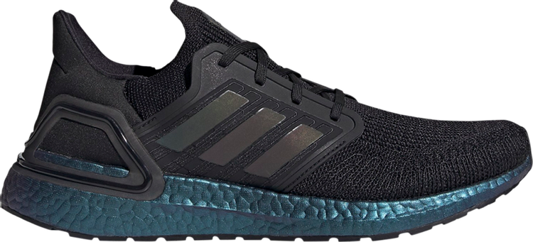 Кроссовки Adidas UltraBoost 20 'Black Signal Cyan', черный FV8319 | Black фото 1