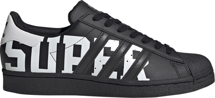 Кроссовки Adidas Superstar 'XXL Print - Core Black', черный FV2817 | Black фото 1