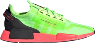 Кроссовки Adidas NMD_R1 V2 'Watermelon Pack - Signal Green', зеленый