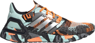 Кроссовки Adidas UltraBoost 20 'Geometric Pack - Signal Orange Mint', синий