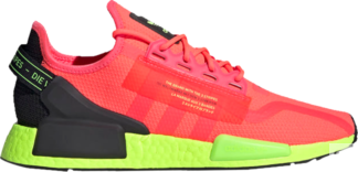 Кроссовки Adidas NMD_R1 V2 'Watermelon Pack - Signal Pink', розовый