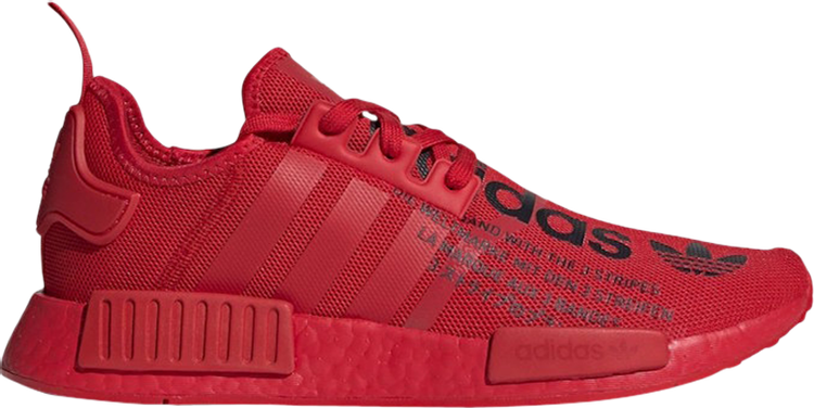 Кроссовки Adidas NMD_R1 'Big Logo Print', красный FX4358 | Red фото 1