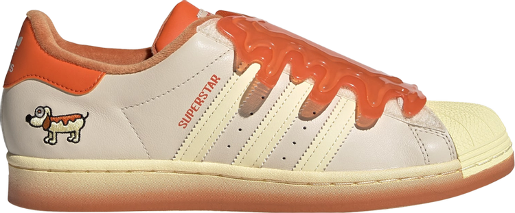 Кроссовки Adidas Melting Sadness x Superstar 'Hotdog', оранжевый FZ5256 | Orange фото 1