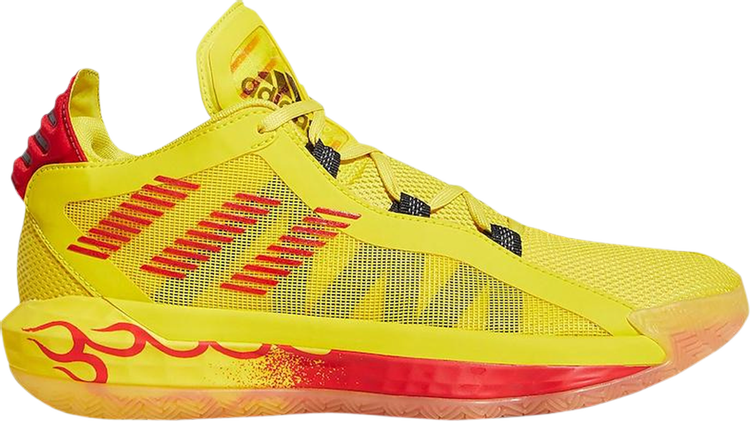 Кроссовки Adidas Dame 6 'Hot Rod', желтый FW8498 | Yellow фото 1