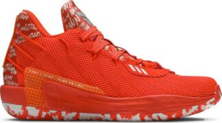 Кроссовки Adidas Dame 7 'I Am My Own Fan - Solar Red', оранжевый