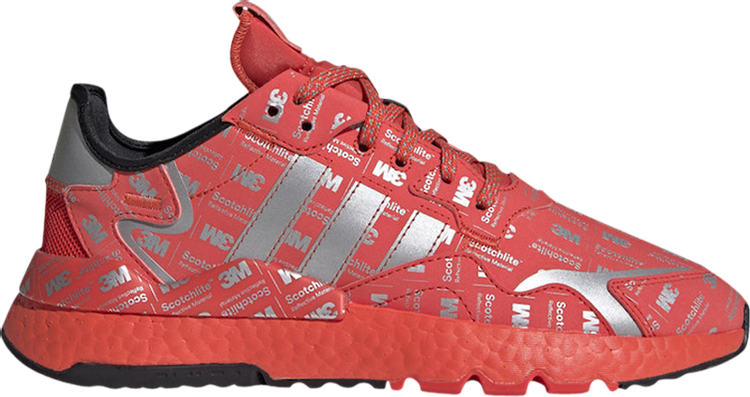 Кроссовки Adidas 3M x Nite Jogger '3M Logo Print - Hi Res Red', красный FV3621 | Red фото 1