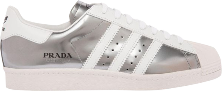 Кроссовки Adidas Prada x Superstar 'Silver Metallic', серебряный 2EG321 3L97 F0Q9W | Silver фото 1