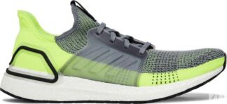Кроссовки Adidas UltraBoost 19 'Grey Yellow', серый