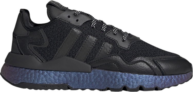 Кроссовки Adidas Nite Jogger 'Metallic Blue Boost', черный FV3615 | Black фото 1