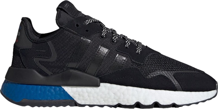 Кроссовки Adidas Nite Jogger 'Lush Blue Boost', черный FW5331 | Black фото 1