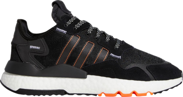 Кроссовки Adidas Nite Jogger 'Solar Orange', черный FW0187 | Black фото 1