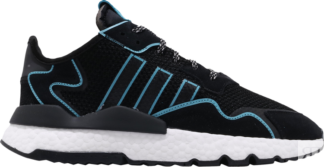 Кроссовки Adidas Nite Jogger 'Bright Cyan', черный