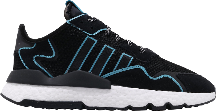 Кроссовки Adidas Nite Jogger 'Bright Cyan', черный FV3591 | Black фото 1