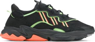 Кроссовки Adidas Ozweego 'Black Green Orange', черный