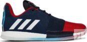 Кроссовки Adidas Harden Vol. 3 'Rockets 90s Jersey', синий G54024 | Blue фото 1