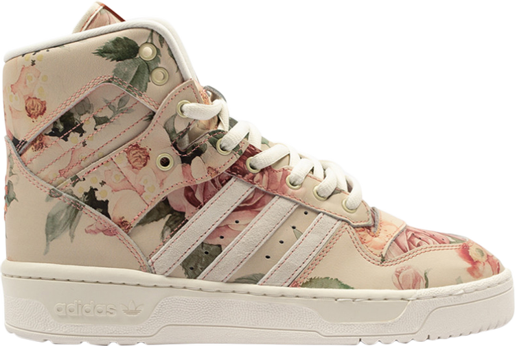 Кроссовки Adidas Eric Emanuel x Rivalry Hi OG 'Floral', розовый F35092 | Pink фото 1