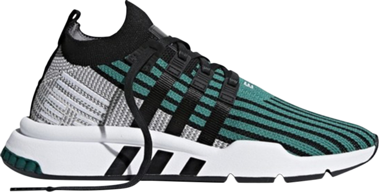 Кроссовки Adidas EQT Support Mid ADV Primeknit 'Black Sub Green', черный CQ2998 | Black фото 1