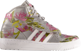 Кроссовки Adidas JS Wings 3M 'Floral', серебряный