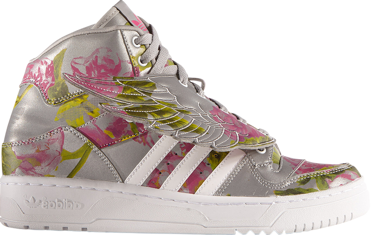 Кроссовки Adidas JS Wings 3M 'Floral', серебряный B26023 | Silver фото 1