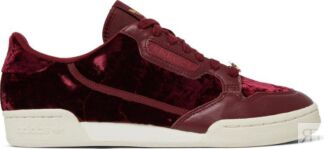 Кроссовки Adidas Continental 80 'Velvet Pack - Burgundy', красный