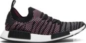 Кроссовки Adidas NMD_R1 STLT Primeknit 'Solar Pink', черный CQ2386 | Black фото 1