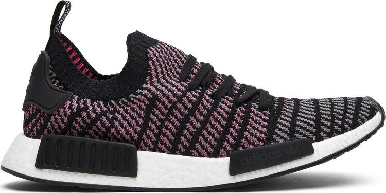 Кроссовки Adidas NMD_R1 STLT Primeknit 'Solar Pink', черный CQ2386 | Black фото 1