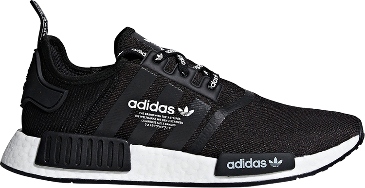 Кроссовки Adidas NMD_R1 'Logo Pack', черный F99711 | Black фото 1