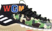 Кроссовки Adidas A Bathing Ape x Dame 4 'Green Camo', зеленый AP9974 | Green фото 2