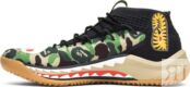 Кроссовки Adidas A Bathing Ape x Dame 4 'Green Camo', зеленый AP9974 | Green фото 3