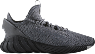 Кроссовки Adidas Tubular Doom Sock Primeknit 'Grey Black', серый