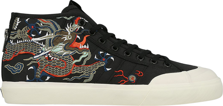 Кроссовки Adidas Footpatrol x Juice x Matchcourt Mid 'Dragon', черный CM7877 | Black фото 1