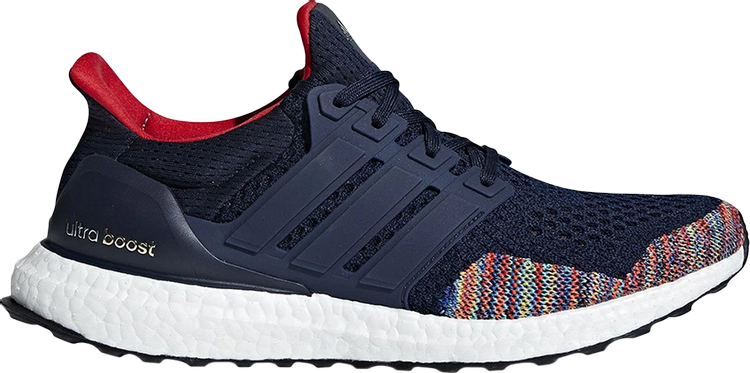 Кроссовки Adidas UltraBoost 1.0 Retro 'Navy Multi', синий BB7801 | Blue фото 1