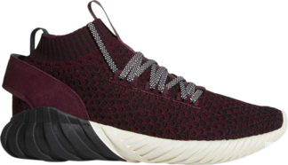 Кроссовки Adidas Tubular Doom Sock Primeknit 'Maroon', красный