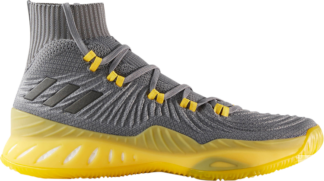 Кроссовки Adidas Crazy Explosive 2017 Primeknit 'Grey Yellow', серый