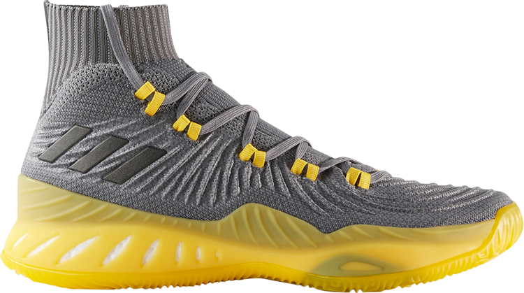 Кроссовки Adidas Crazy Explosive 2017 Primeknit 'Grey Yellow', серый CQ1396 | Grey фото 1