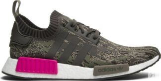 Кроссовки Adidas NMD_R1 Primeknit 'Utility Grey Camo', серый