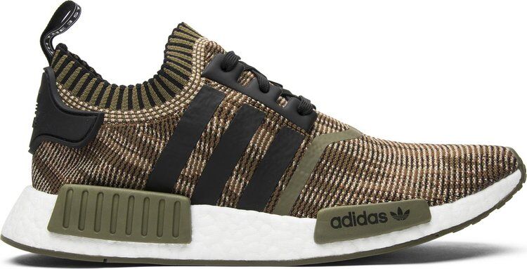 Кроссовки Adidas NMD_R1 Primeknit 'AI Camo Pack', зеленый CQ1864 | Green фото 1