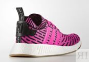 Кроссовки Adidas NMD_R2 Primeknit 'Japan Shock Pink', розовый BY9697 | Pink фото 4