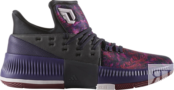 Кроссовки Adidas Dame 3 'Florist City', фиолетовый B49509 | Purple фото 1