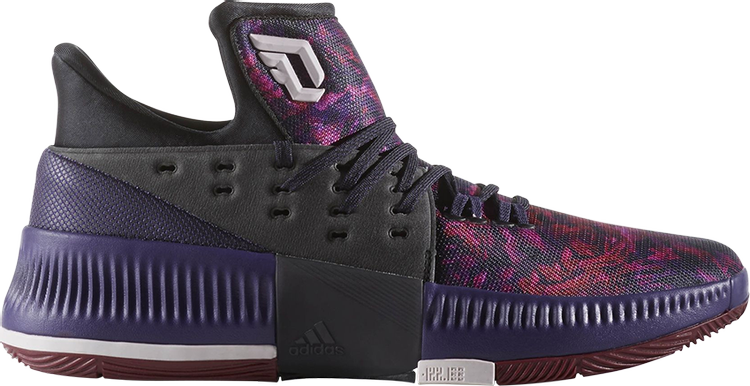 Кроссовки Adidas Dame 3 'Florist City', фиолетовый B49509 | Purple фото 1