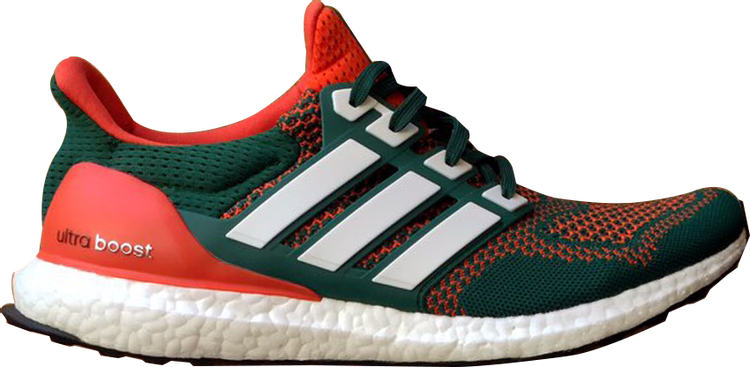 Кроссовки Adidas UltraBoost 1.0 'Miami Hurricanes', зеленый AQ7847 | Green фото 1